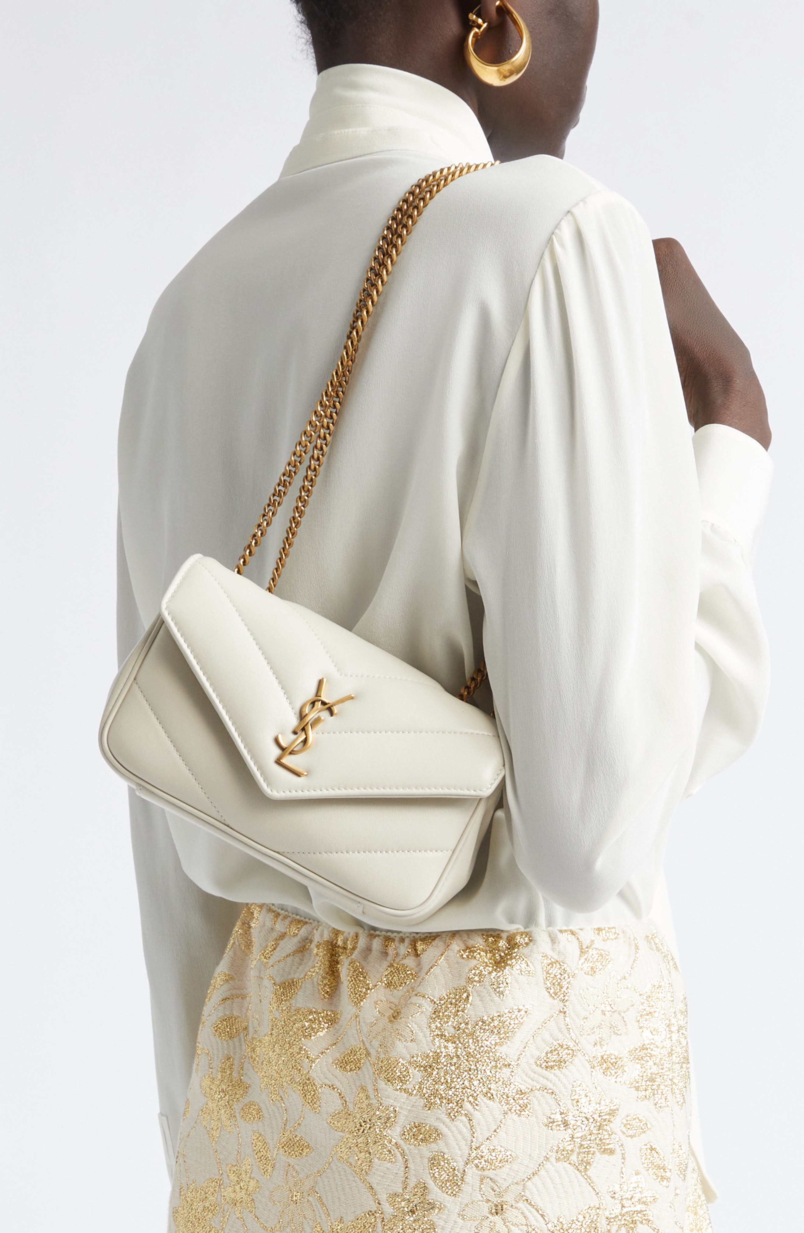 Женские сумки Saint Laurent Toy Loulou Quilted Leather Shoulder — фото 2