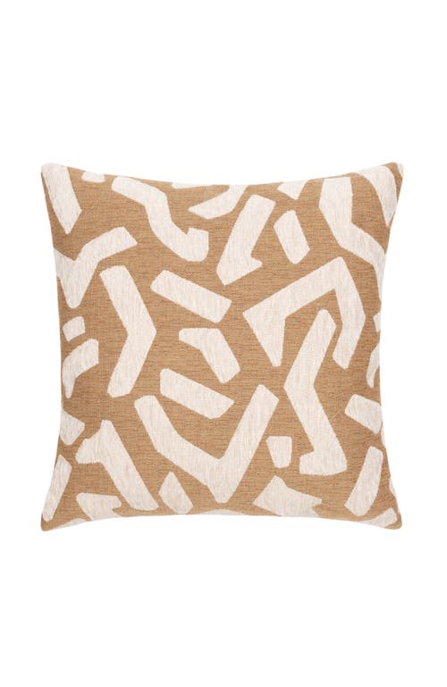 Elaine Smith Fascination Caramel Chenille Indoor & Outdoor Woven Accent Pillow