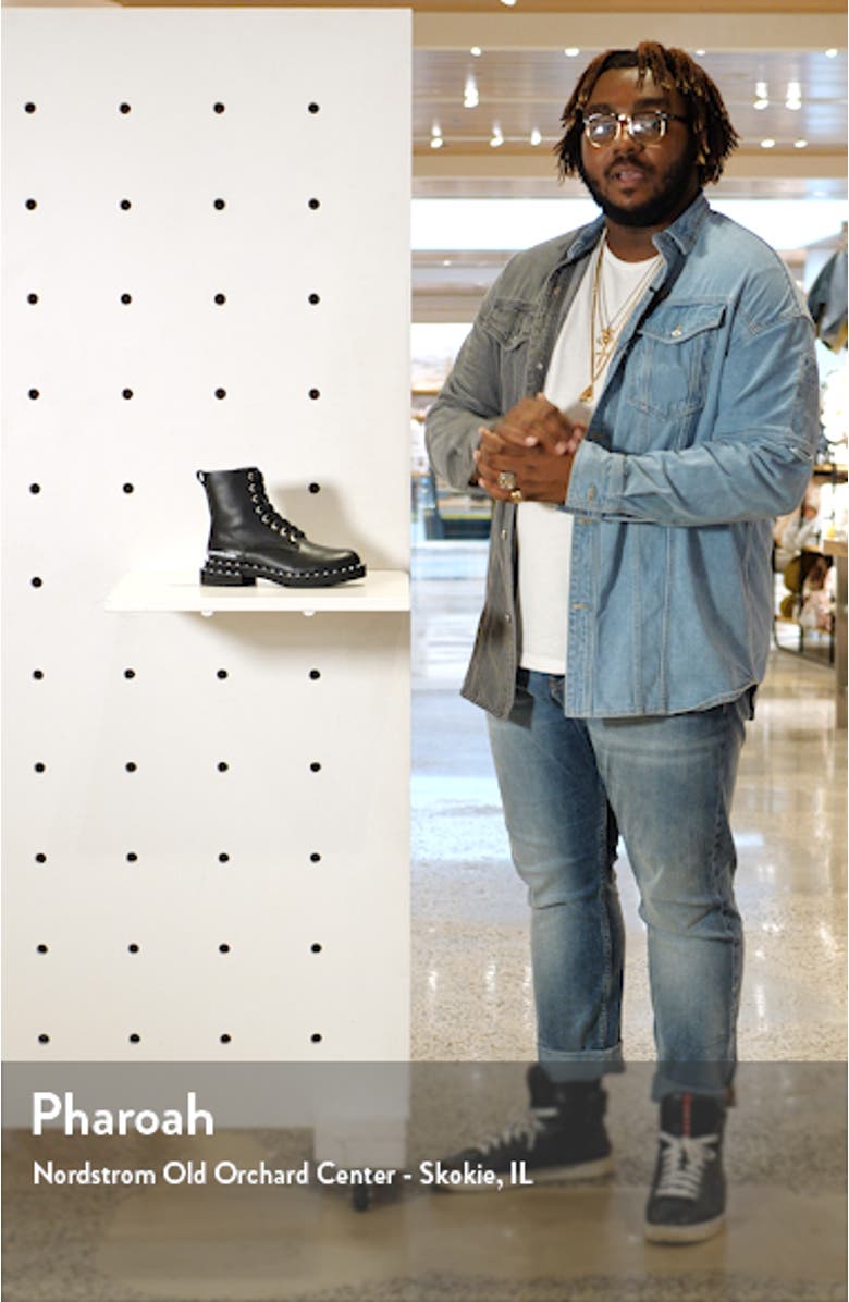 Nannie Stud Welt Combat Boot, sales video thumbnail