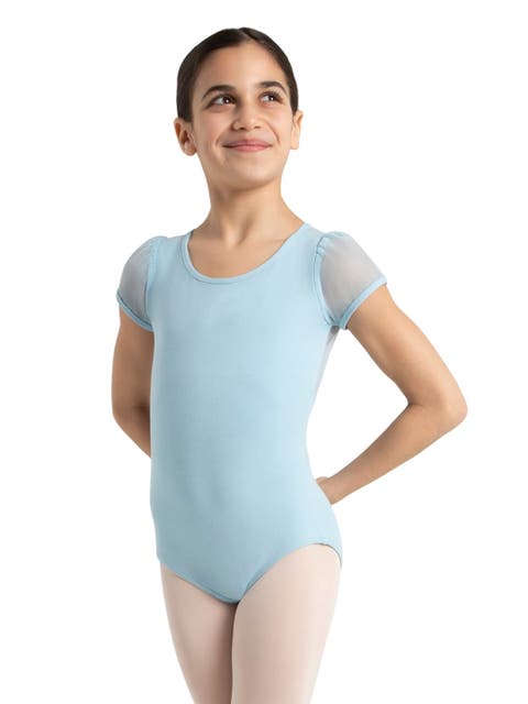 Puff Sleeve Keyhole Back Leotard