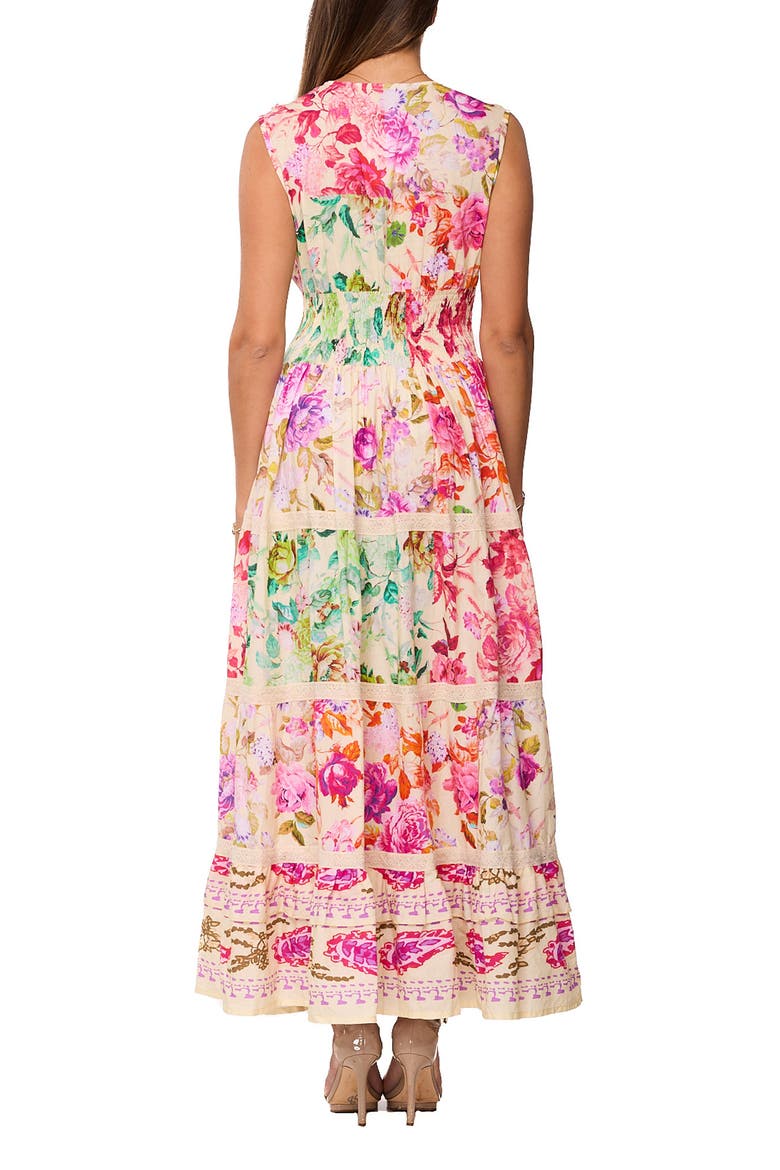 Floral Maxi Dress, Alternate, color, BEIGE