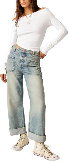 Palmer Cuffed Baggy Jeans