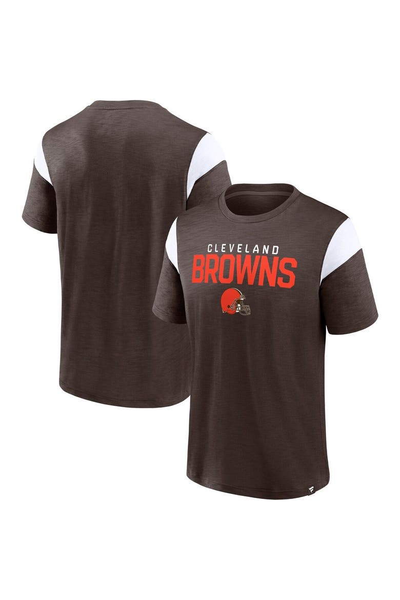 Men's Fanatics Branded Brown Cleveland Browns Home Stretch Team T-Shirt, Main, color, Brown