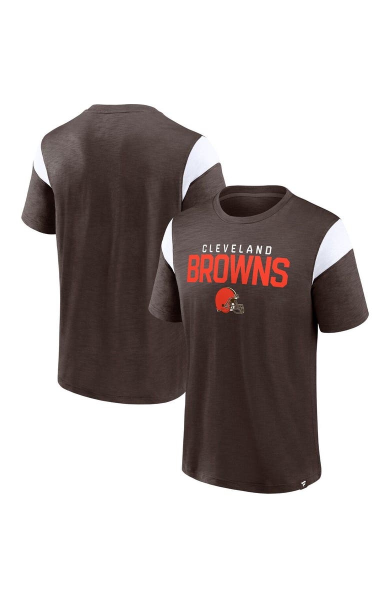 FANATICS Men's Fanatics Branded Brown Cleveland Browns Home Stretch Team T-Shirt, Main, color, Brown