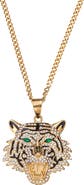 EYE CANDY LOS ANGELES Men's Premium Collection Tiger Head Pendant Necklace