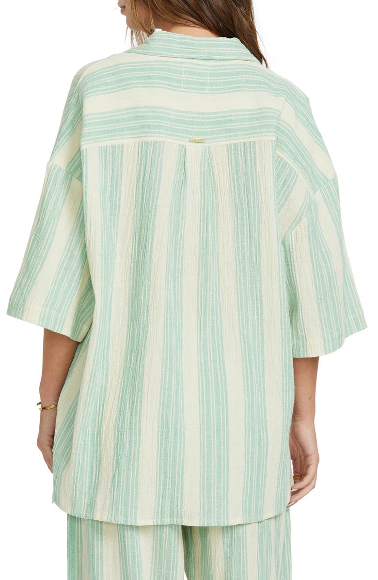 Billabong Beachside Stripe Short Sleeve Button-Up Shirt, Alternate, color,