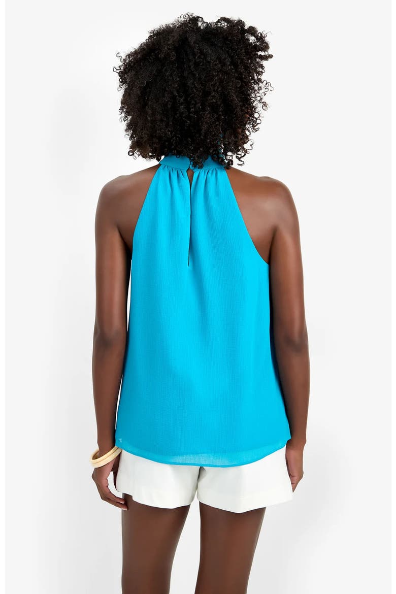 Kissimmee Georgette Top, Alternate, color, Coastal Cyan