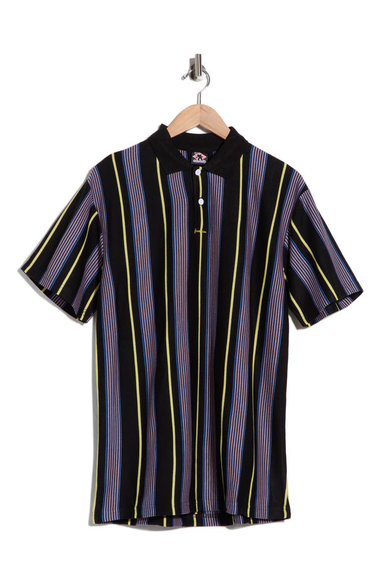 Echo Short Sleeve Polo, Alternate, color, OBSIDIAN