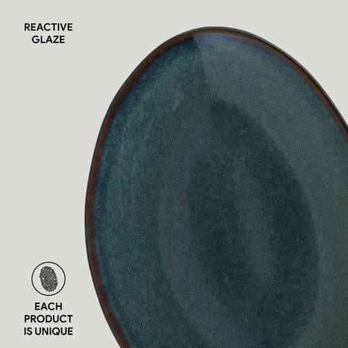 Porto Brasil Oval Dessert Plate Set Of 6 In Green