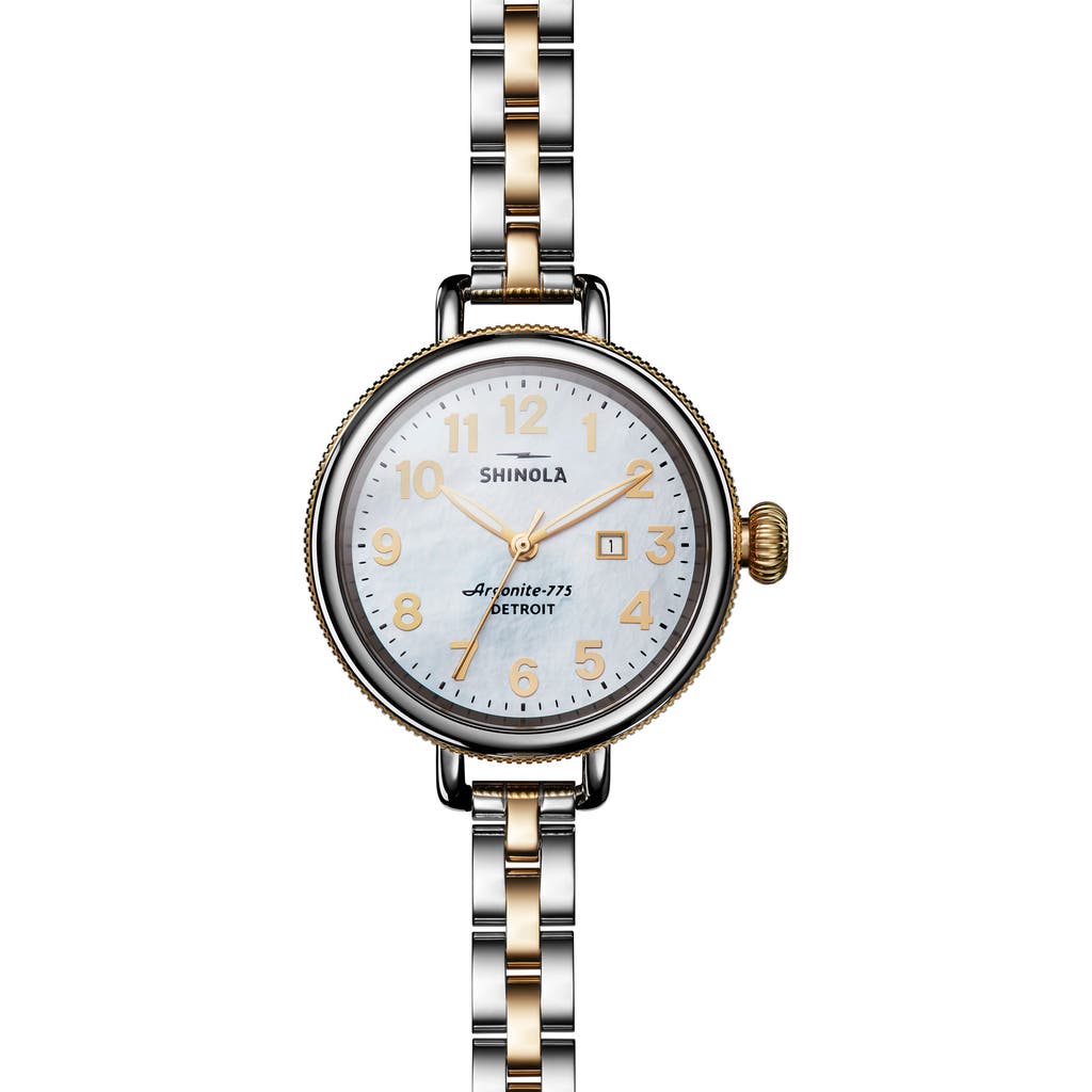Shinola 'the Birdy' Bracelet Watch, 34mm In Black
