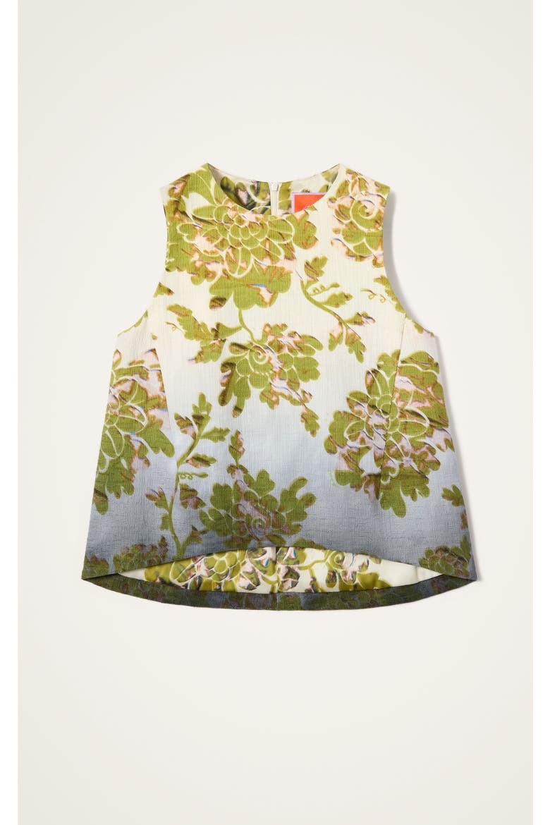 La Scala Top, Alternate, color, Oasis Ombrée Placée B Green