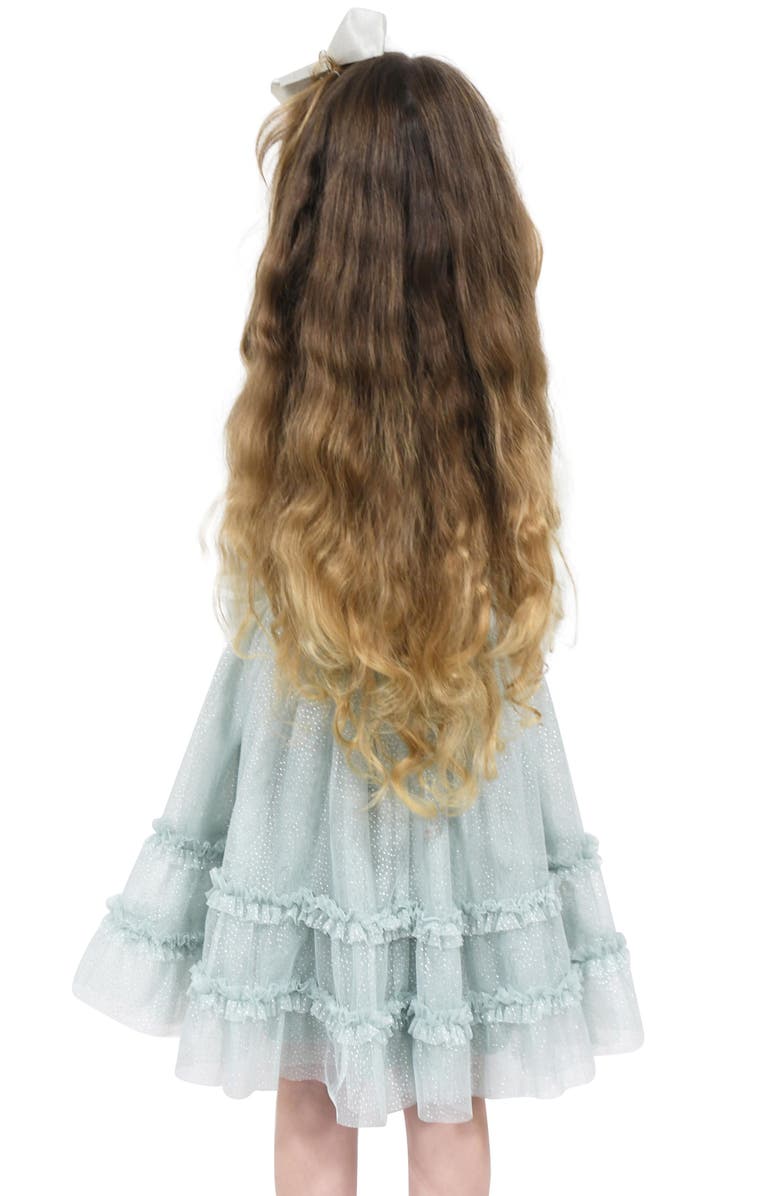 Zunie Kids' Sequin Unicorn Long Sleeve Dress, Alternate, color,