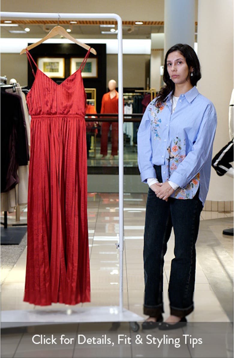 Eden Pleated Wide Leg Jumpsuit, sales video thumbnail