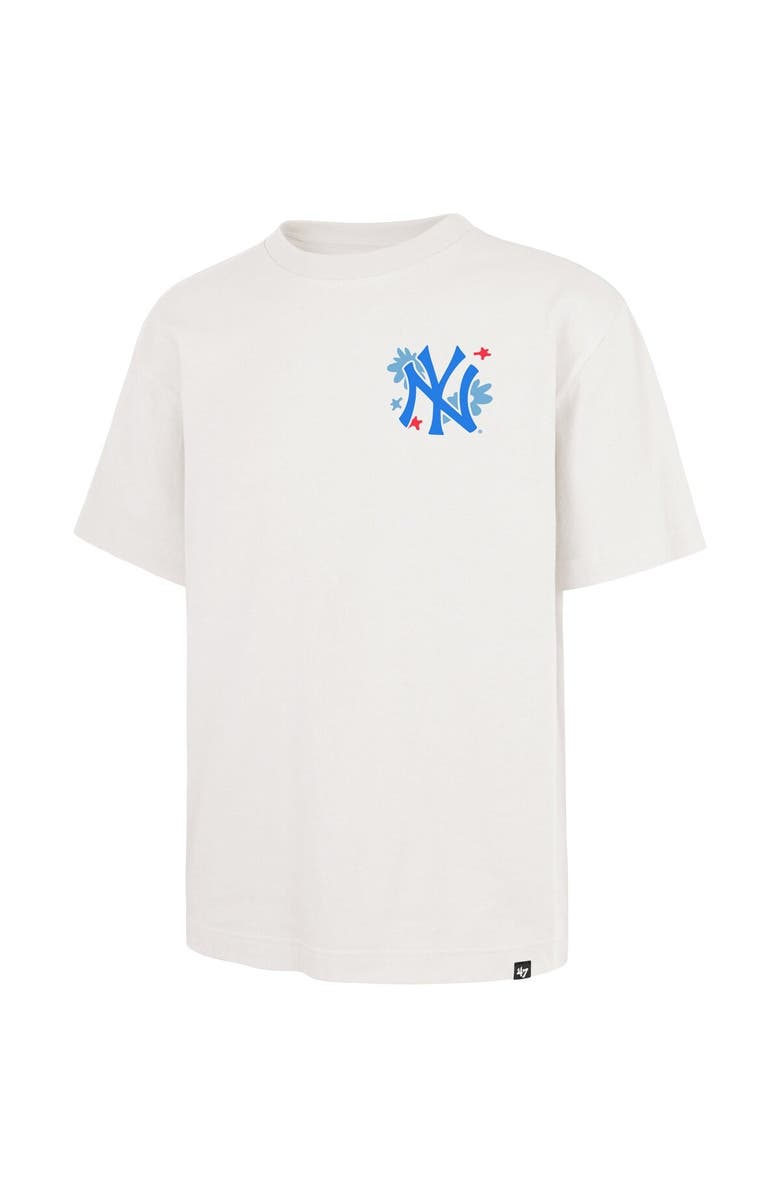 '47 Men's '47 Cream New York Yankees Flora Foundation T-Shirt, Alternate, color, Cream