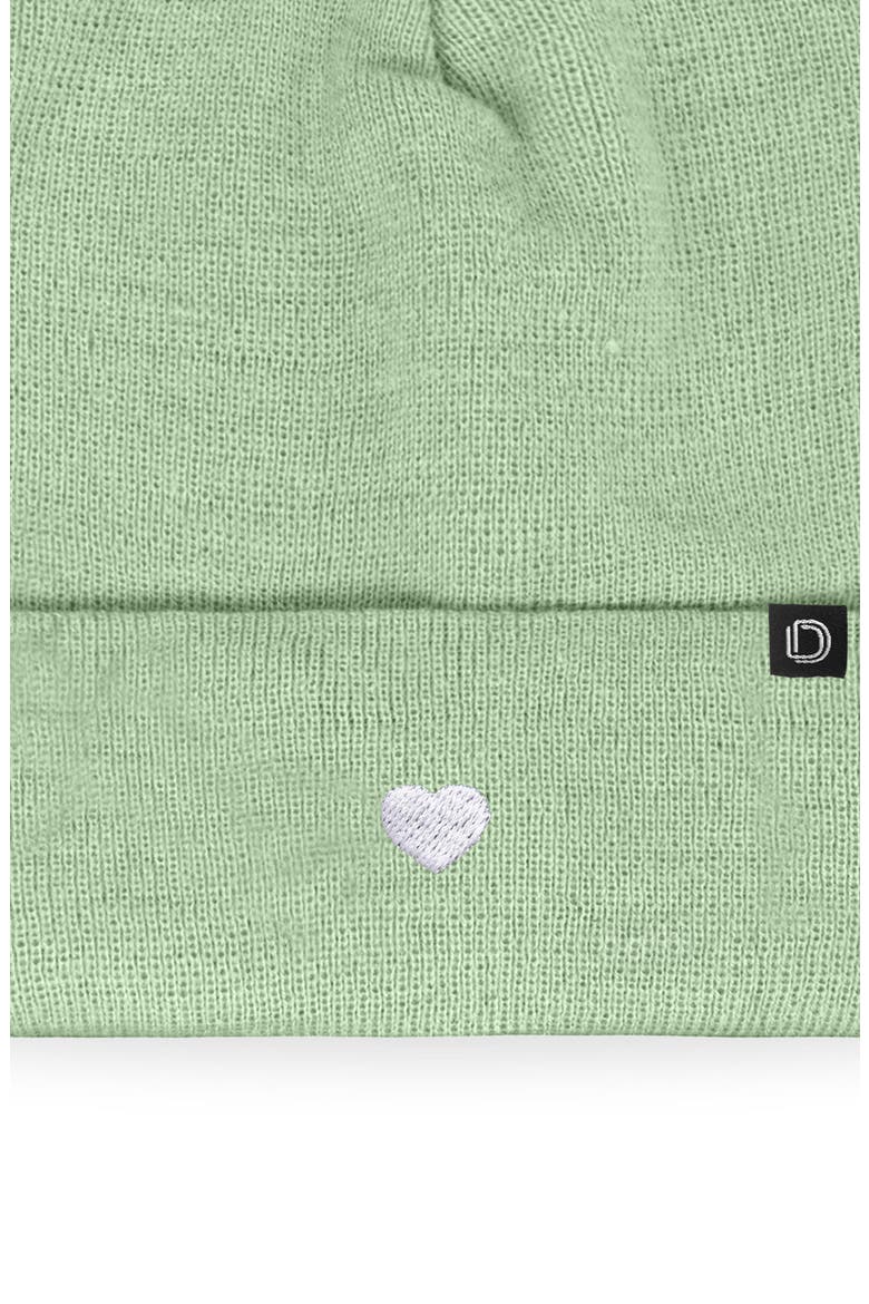 Lil Heart Beanie Cap, Alternate, color, Light Green