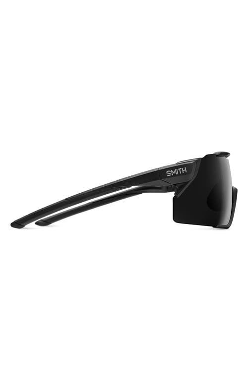 Smith Attack 130mm Chromapop™ Shield Sunglasses In Matte Black/black/amber