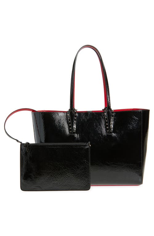 Christian Louboutin Small Cabata Soft Crinkle Patent Leather Tote