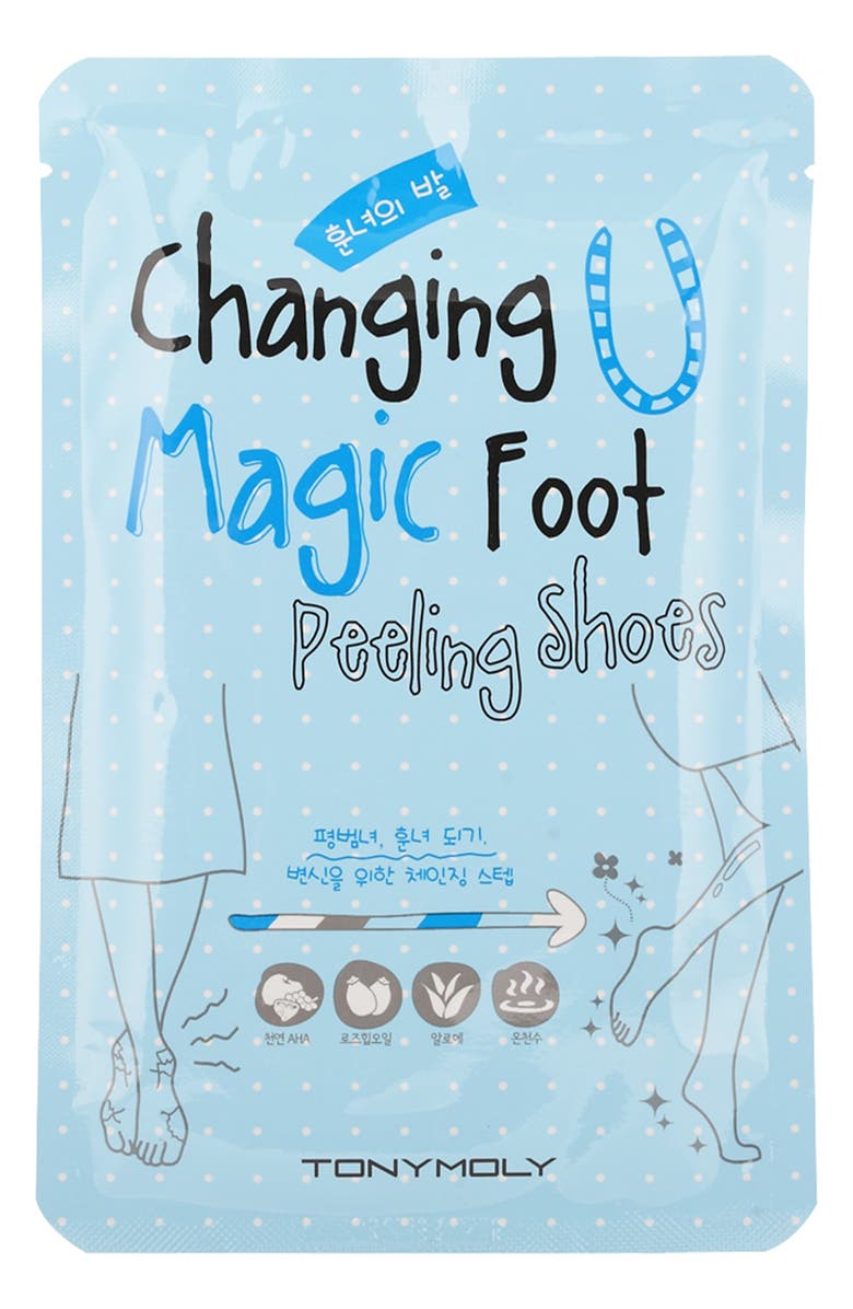 TONYMOLY Changing U Magic Foot Peeling Shoes Mask, Main, color,