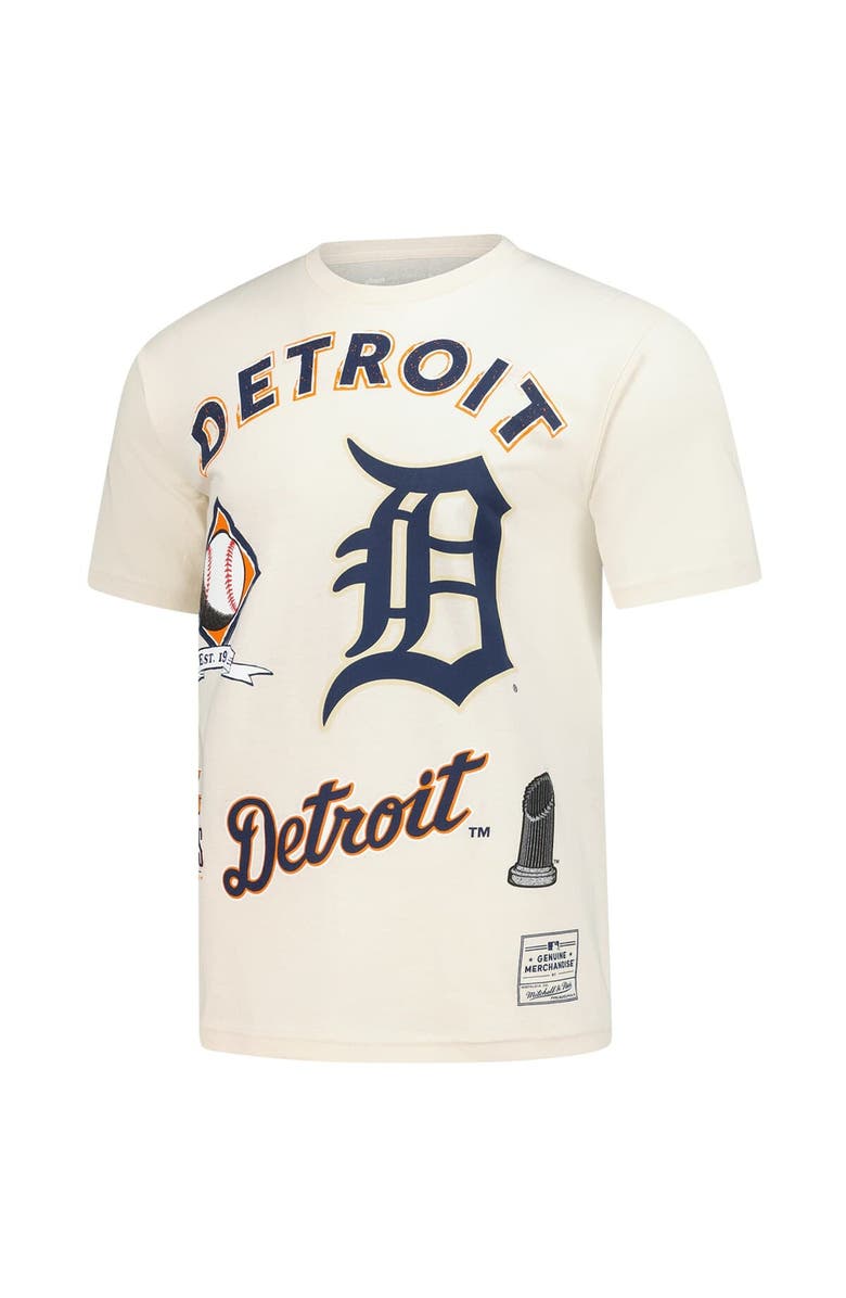 Mitchell & Ness Men's Mitchell & Ness  Cream Detroit Tigers Legacy Defined T-Shirt, Alternate, color, Cream