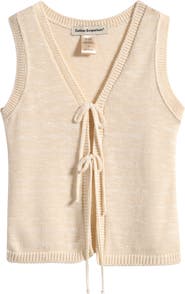 Cotton Emporium Kids' Tie Front Vest
