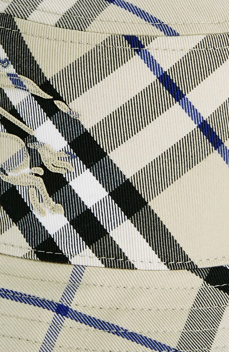 Burberry EKD Check Twill Bucket Hat, Alternate, color, Lichen