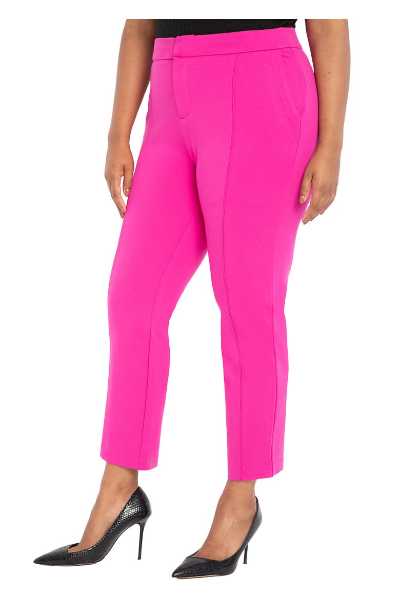 ELOQUII The Ultimate Stretch Slim Leg Pant, Main, color, Berry