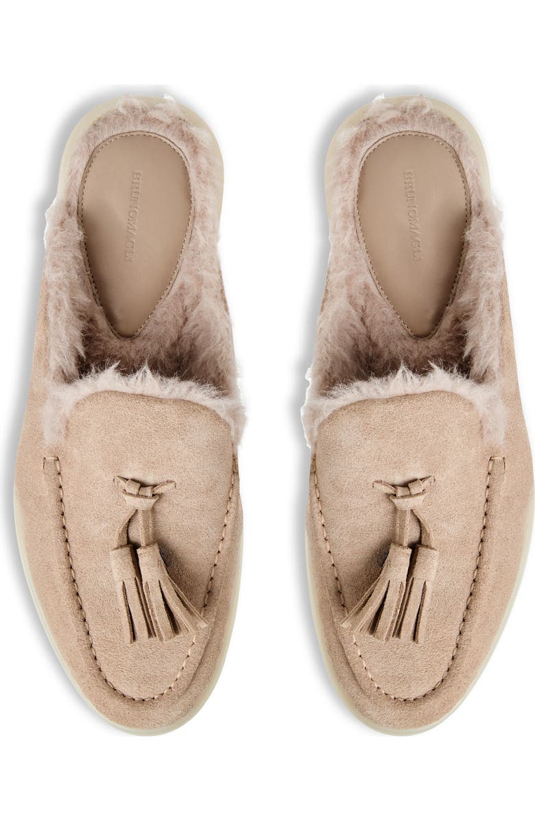 Bruno Magli Palmer Genuine Shearling Lined Mule, Alternate, color, Sand Suede