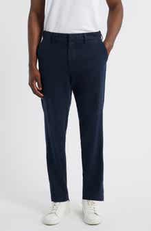 Linen Blend Flat Front Pants