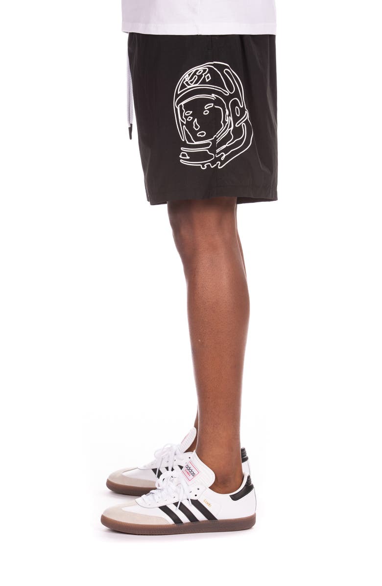 Billionaire Boys Club BB Helmet Nylon Drawstring Shorts, Alternate, color, Black