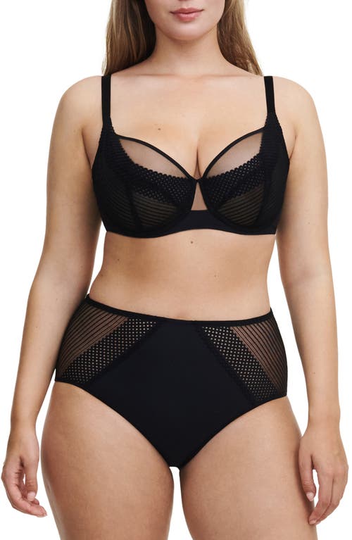 Chantelle Pulp Lace Trim High Waist Briefs