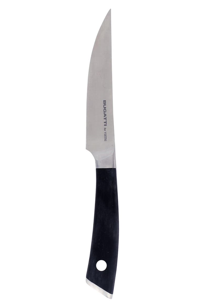 Coltelli 4-Piece Stainless Steel Steak Knife Set, Main, color, BLACK