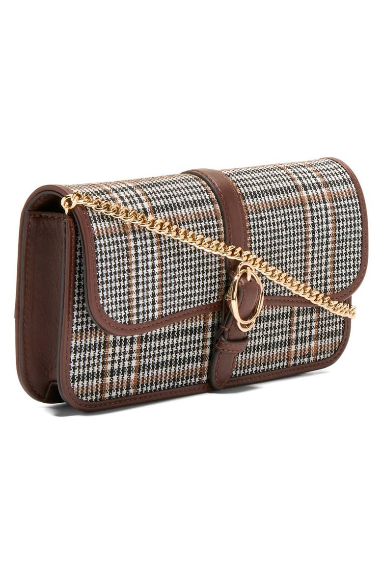 Alexandria Wallet on a Chain, Alternate, color, HICKORY PLAID PRINT