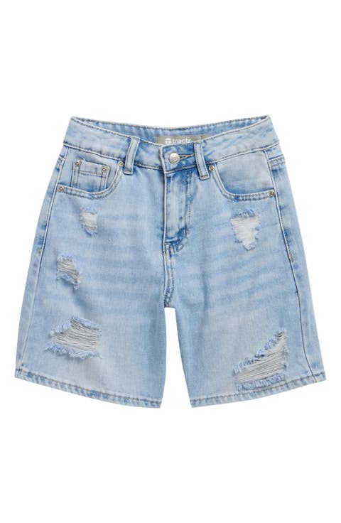Kids' Distressed Denim Bermuda Shorts (Big Kid)