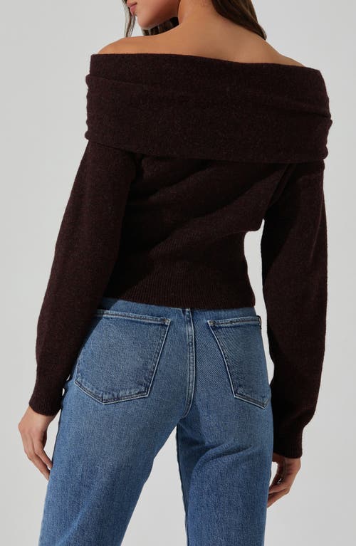 ASTR ASTR THE LABEL WYLIE OFF THE SHOULDER SWEATER