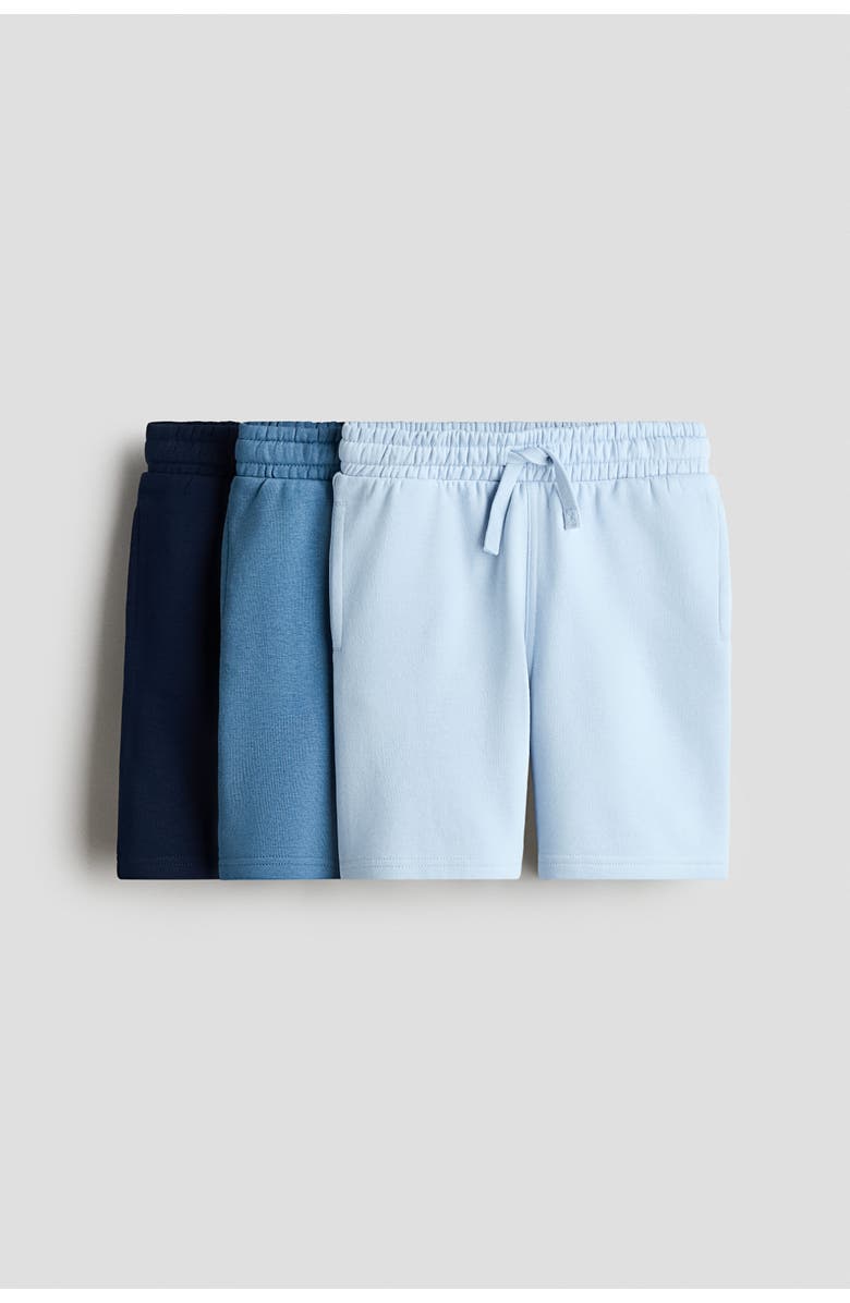 H&M 3-pack Shorts, Main, color, Navy Blue/Blue