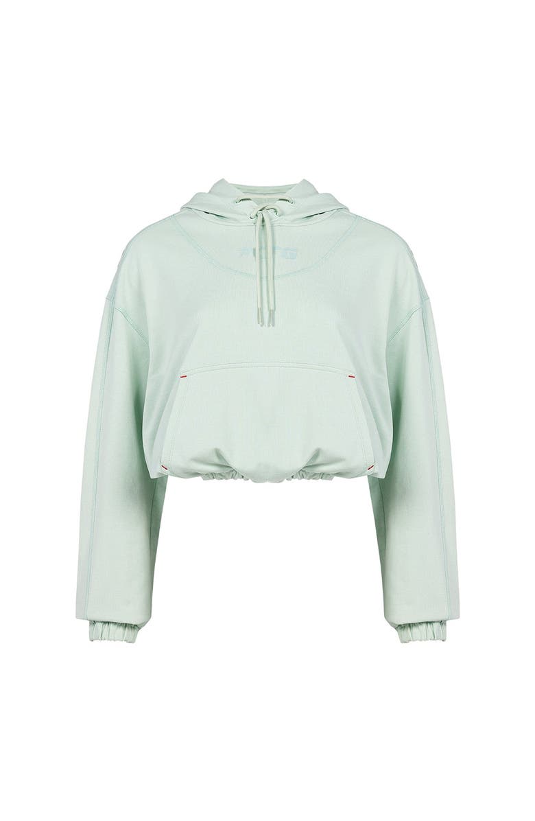 PCFG Free Heaven Crop Hoodie, Main, color, Light Green Surf Spray