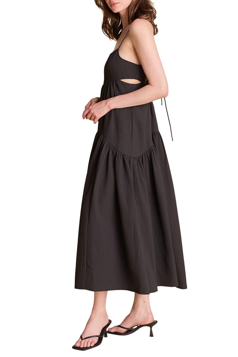 Tiered Maxi Dress, Alternate, color, BLACK
