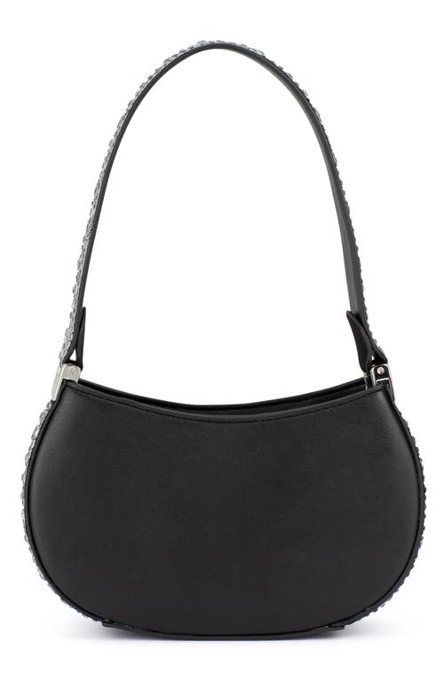 Olga Berg Desie Crystal Shoulder Bag In Black
