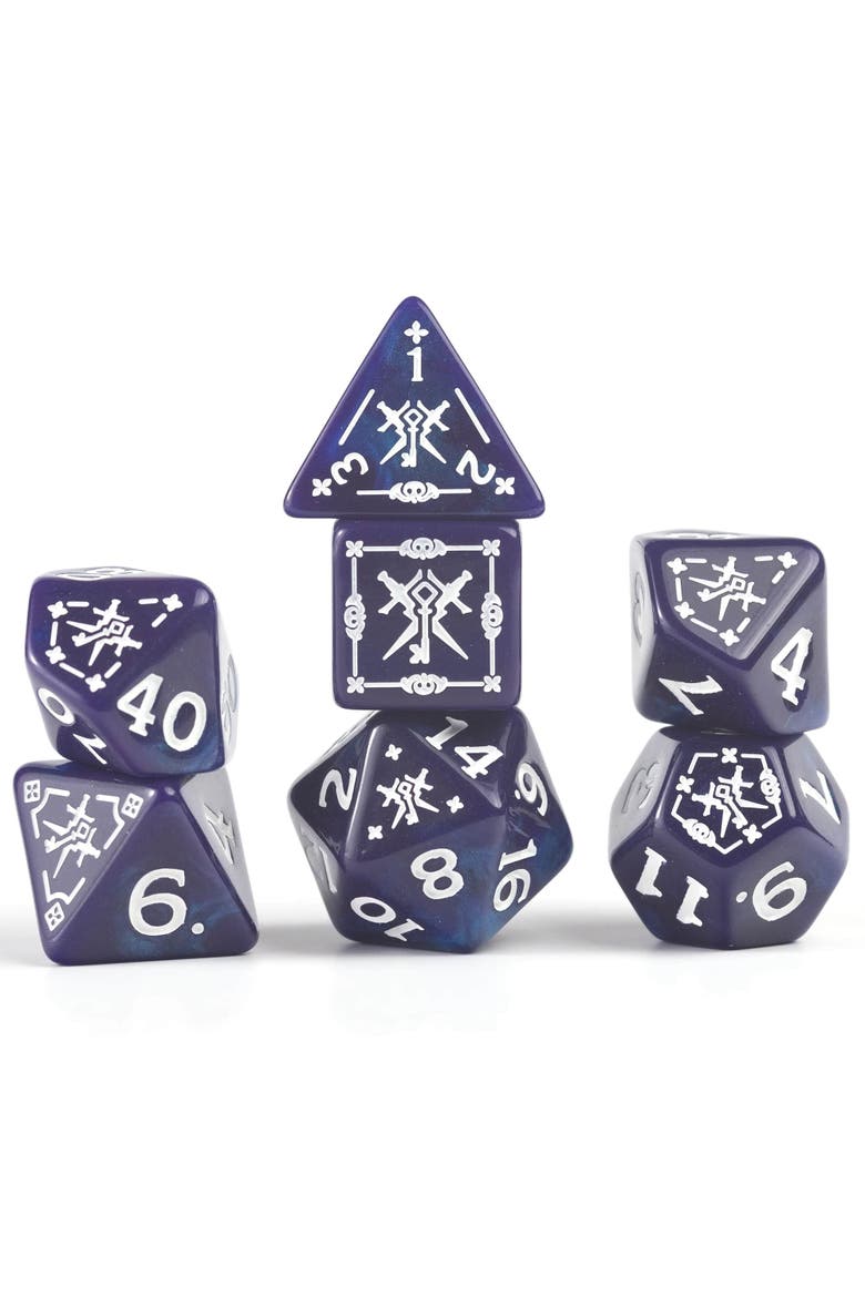 D&D Adventure Dice Rogue Purple, 15Pc Rpg Die Set, Alternate, color, Purple