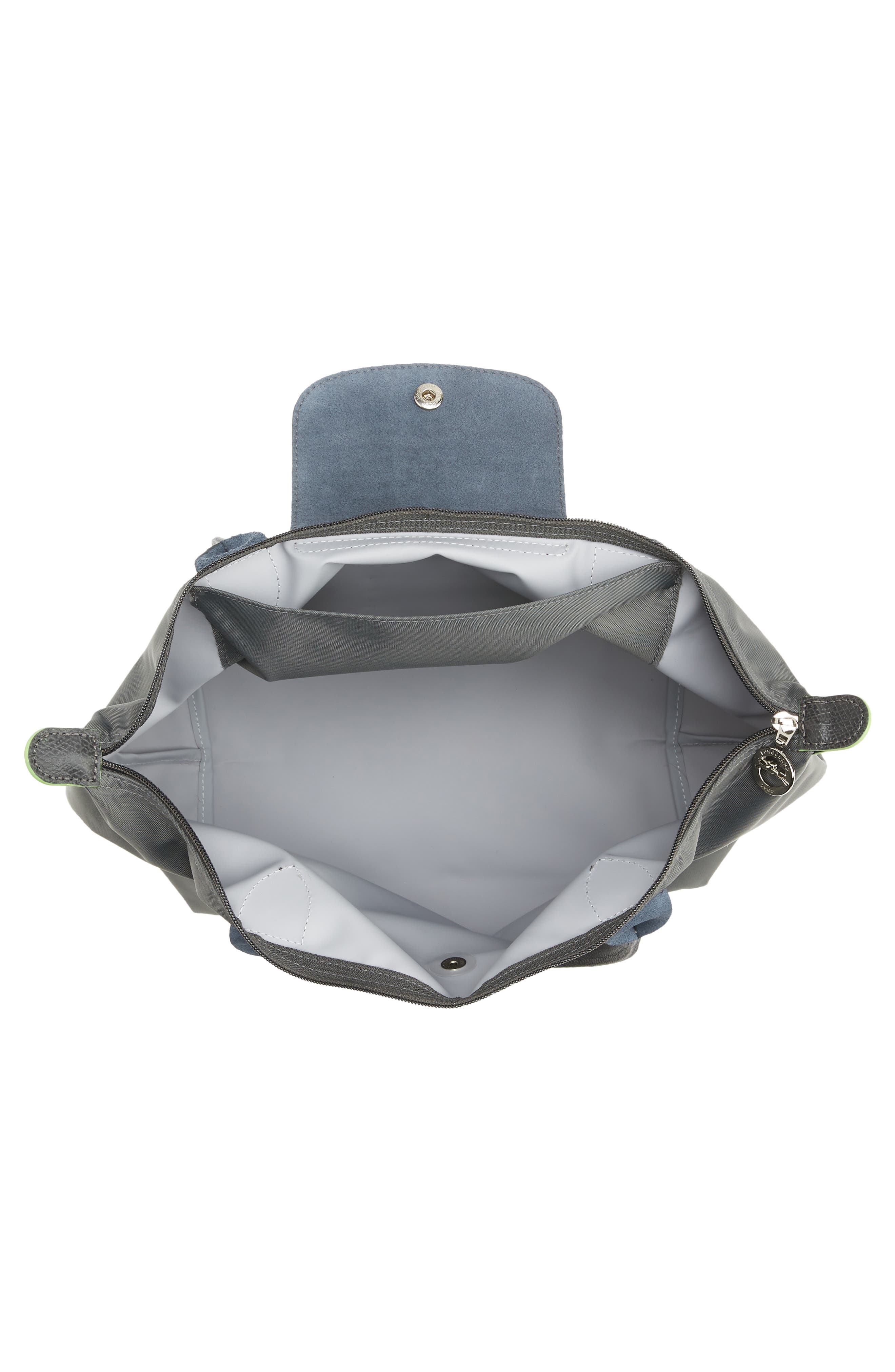 Longchamp Medium Le Pliage Green Recycled Canvas Shoulder Tote Bag, Alternate, color, Graphite