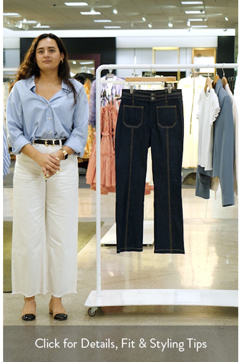 Stunner Bunny Snip High Waist Zip Hem Capri Jeans video