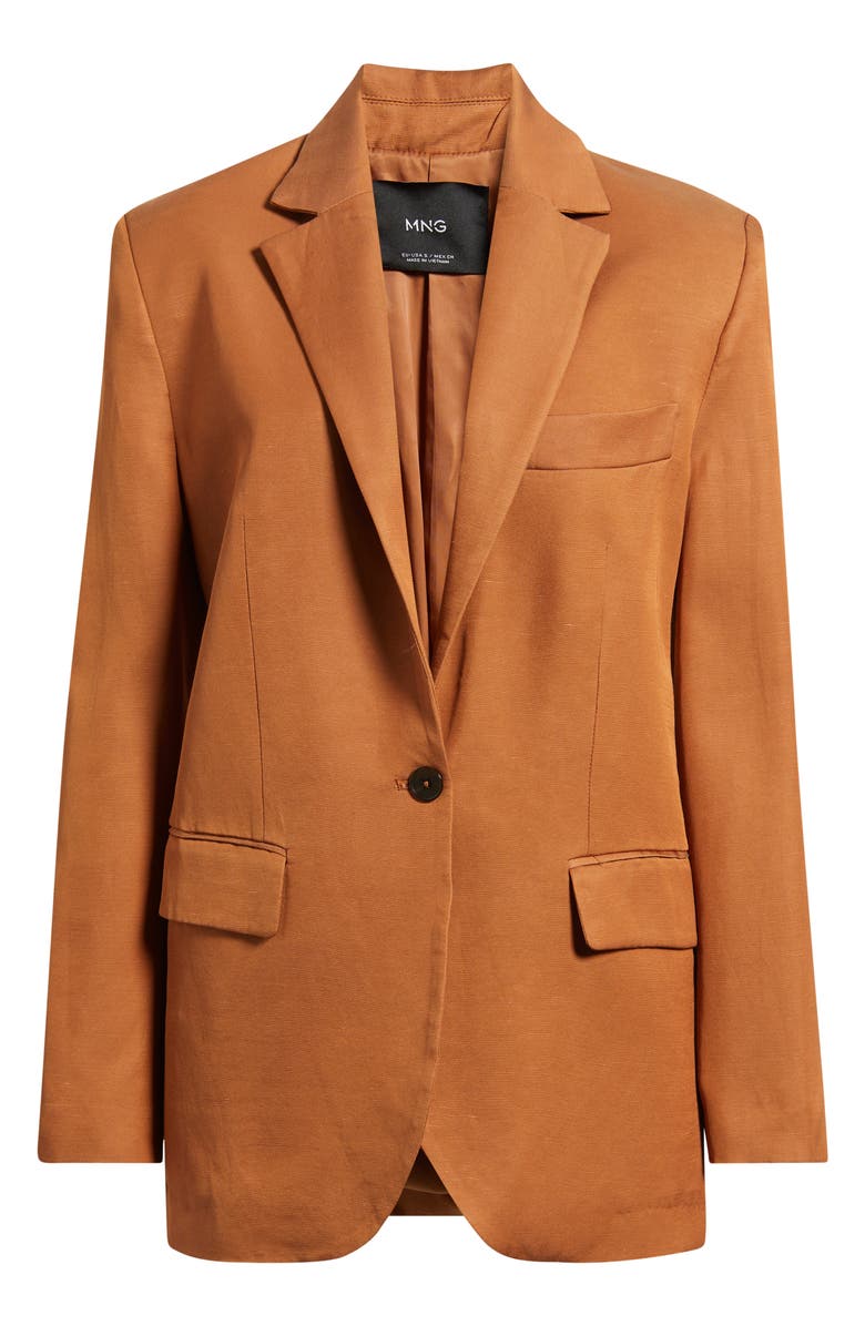 MANGO Americana Jacket, Alternate, color, Russet