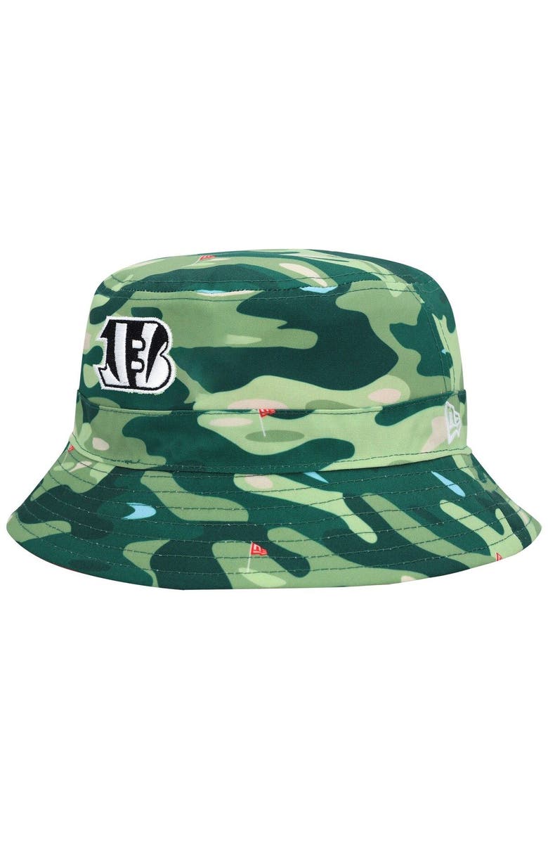 New Era Men's New Era Black/Camo Cincinnati Bengals Reversible Bucket Hat, Alternate, color, 