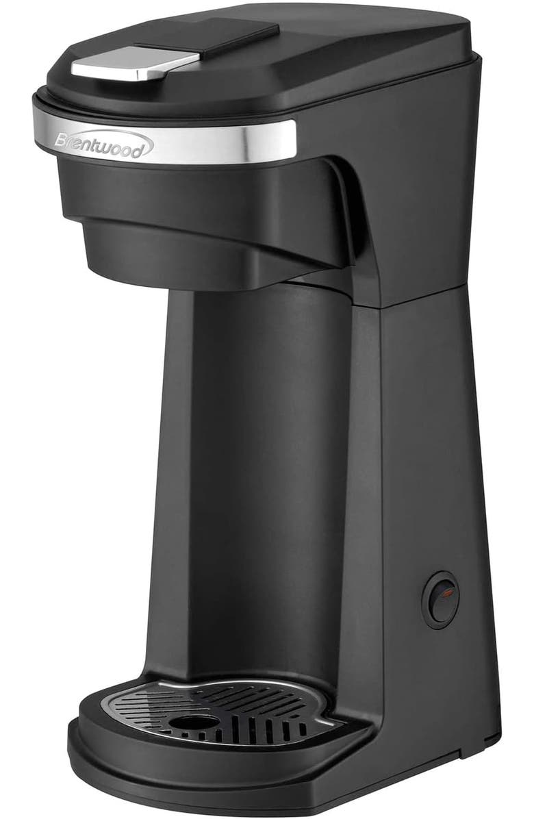 Brentwood New K-Cup Single Serve Coffee Maker, Main, color, Black