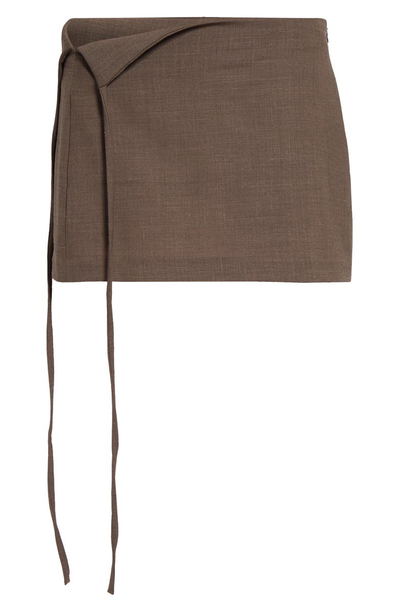 Paloma Wool Drari Folded Waist Miniskirt, Alternate, color, 
