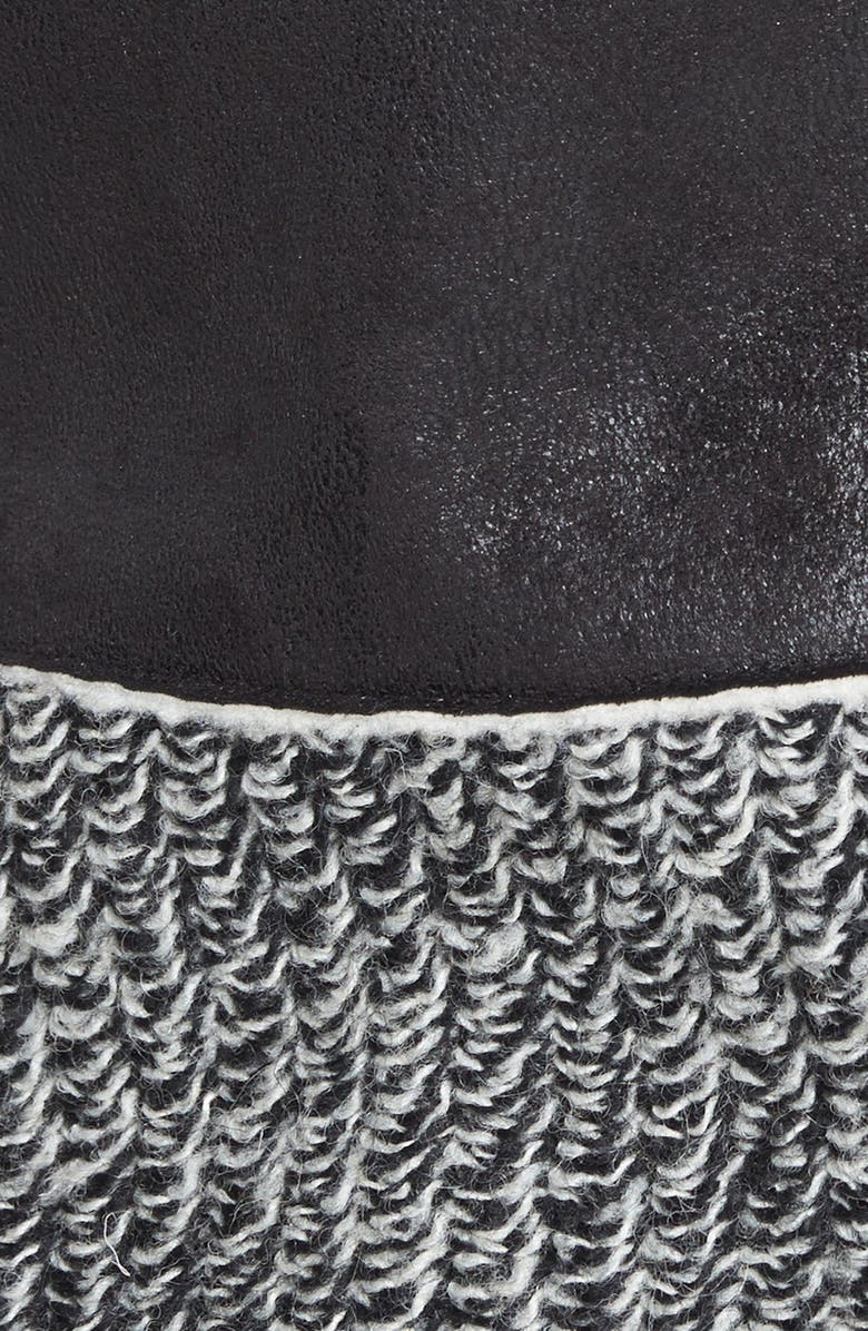 T Tahari 'Loey' Mixed Media Faux Shearling Vest, Alternate, color, 