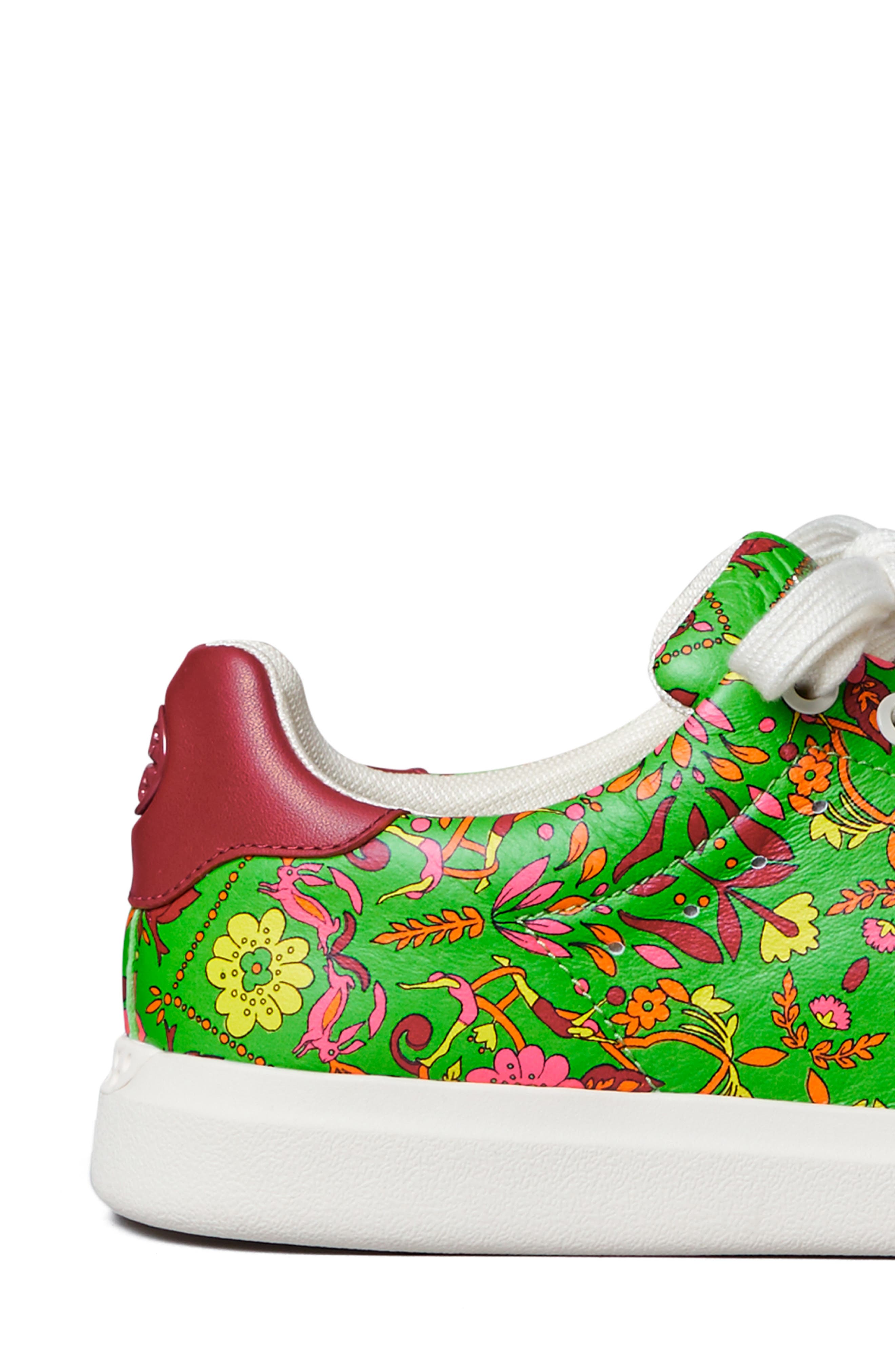 Tory Burch Howell Court Floral Sneaker, Alternate, color, 