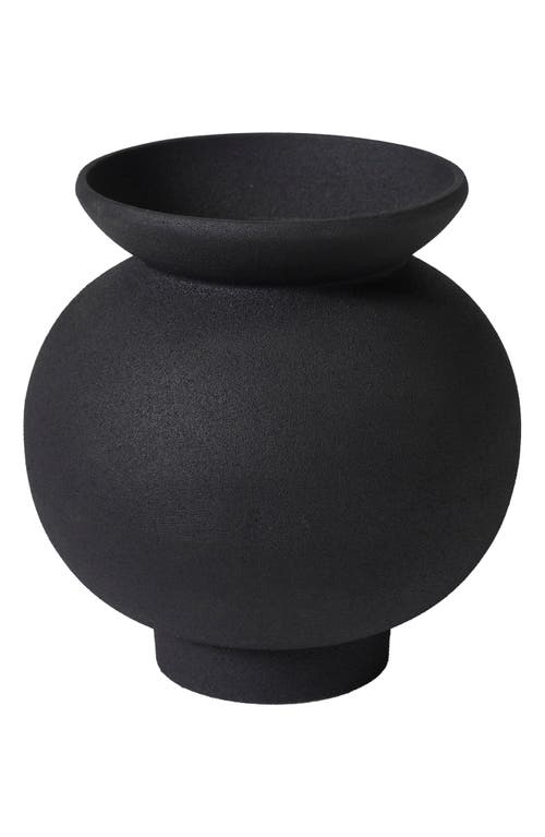 Renwil Cast Aluminum Decorative Vase In Black
