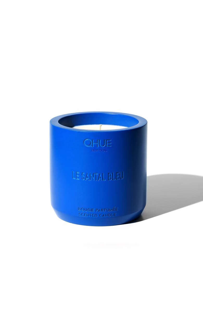 Qhue Le Santal Bleu Candle, Main, color,