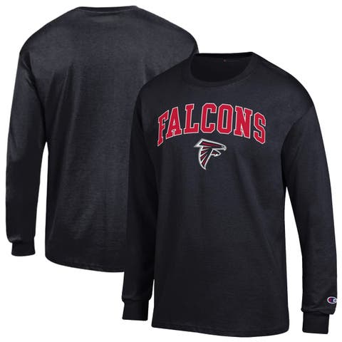 Men's Champion Black Atlanta Falcons Arch Over Logo Long Sleeve T-Shirt